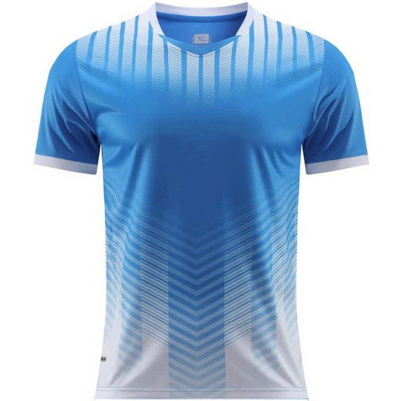 Blue/White Away Soccer Jersey Training Shirt for Girls Boys