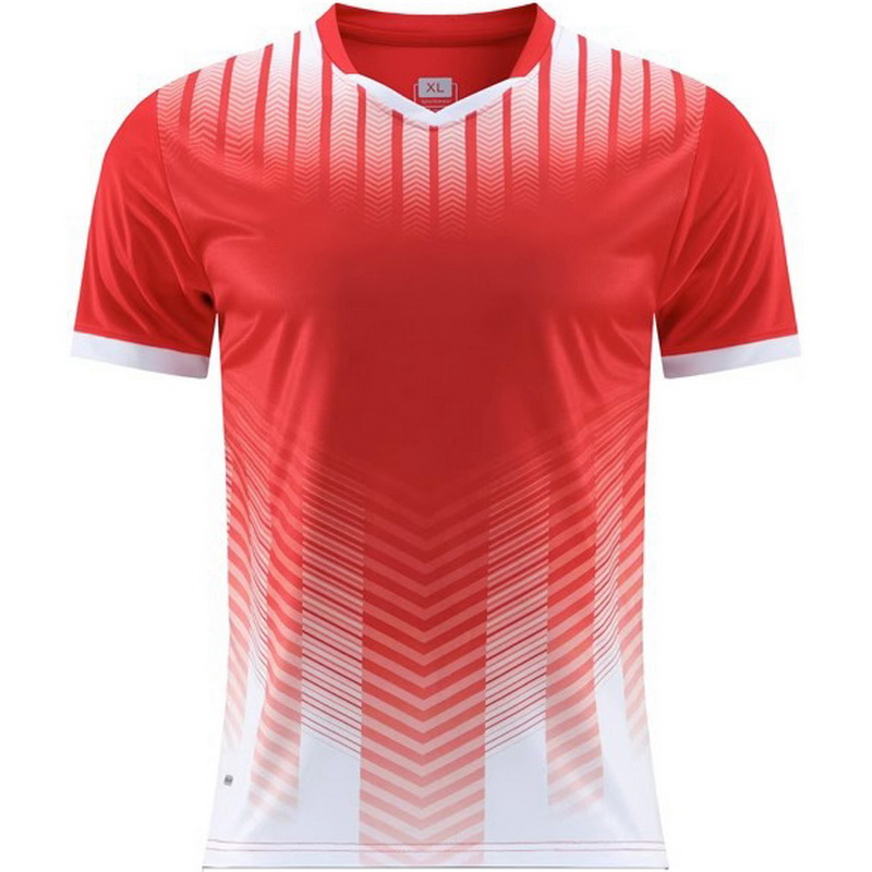 Red/White Fourth Soccer Jersey Game Day Shirt for Girls Boys