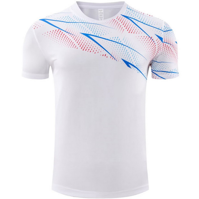 White Team Home Soccer Jersey Training Shirt for Men Women