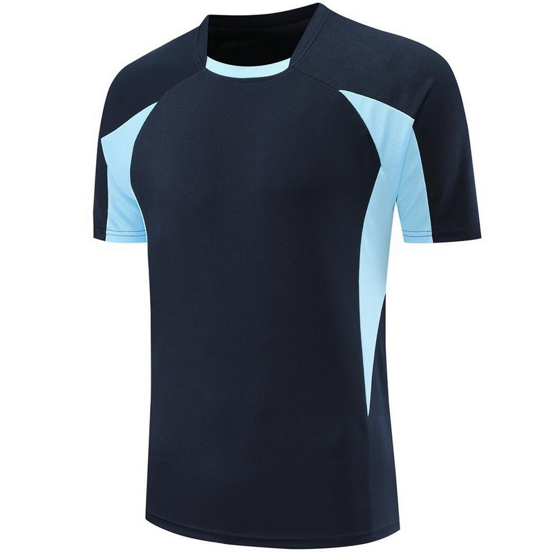 Black/Blue Home Soccer Jersey Game Day Shirt for Men Women