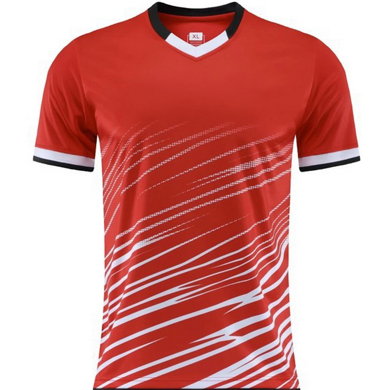Red Sports Away Soccer Jersey Special Shirt for Girls Boys