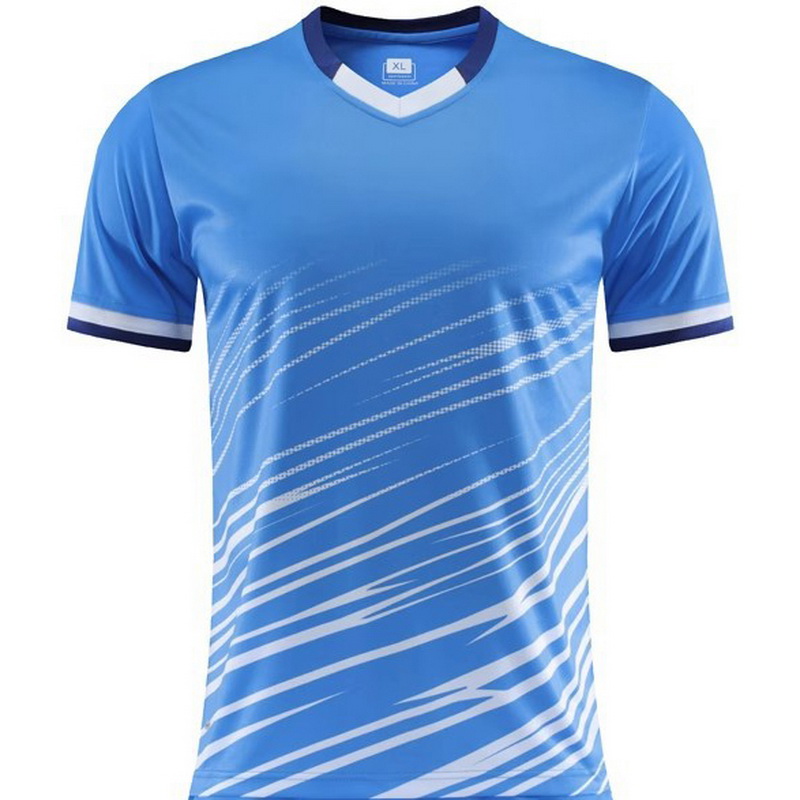 Blue Team Fourth Soccer Jersey Training Shirt for Girls Boys