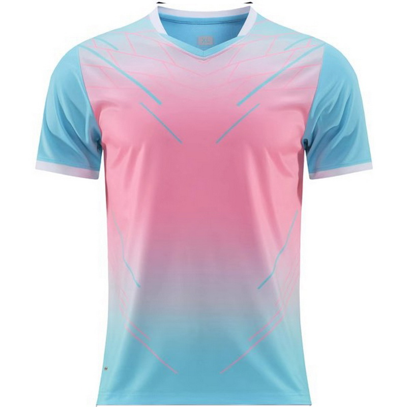 Pink/Blue Third Soccer Jersey Special Shirt for Men Women