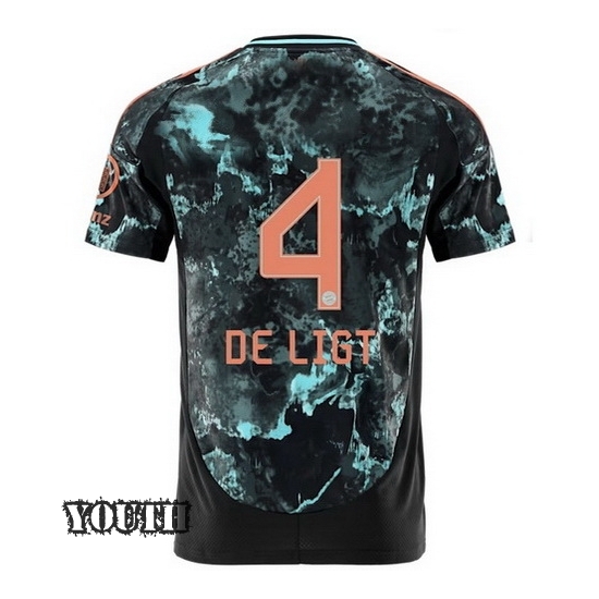 2024/25 Matthijs de Ligt #4 Away Youth Soccer Jersey