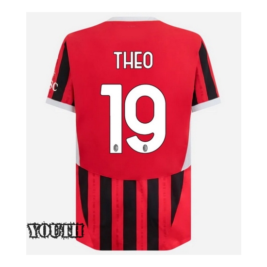 Theo Hernandez 2024/25 Home Youth Soccer Jersey