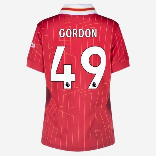 Kaide Gordon 2024/25 Home #49 Women's Soccer Jersey