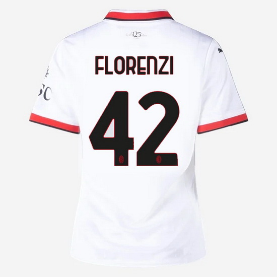 2024/25 Alessandro Florenzi #42 Away Women's Soccer Jersey