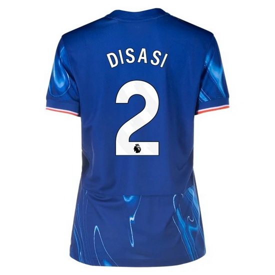 2024/25 Axel Disasi #2 Home Women's Soccer Jersey