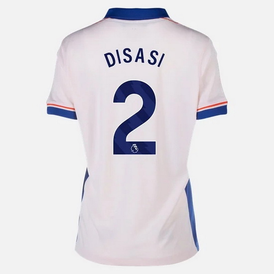 2024/25 Axel Disasi #2 Away Women's Soccer Jersey