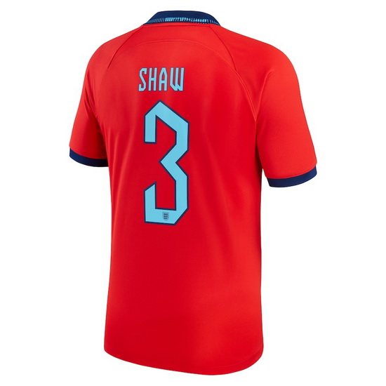 2022/2023 Luke Shaw England Away Men's Soccer Jersey