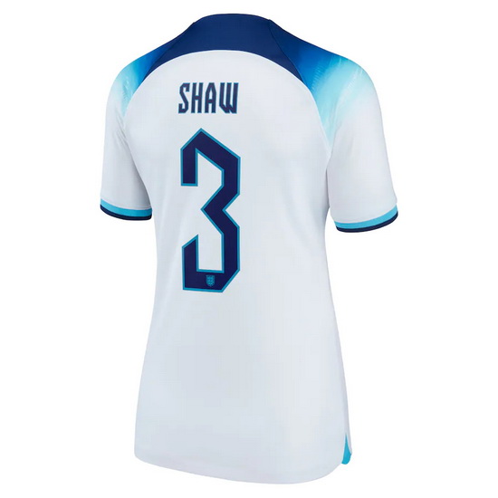 22/23 Luke Shaw England Home Women's Soccer Jersey