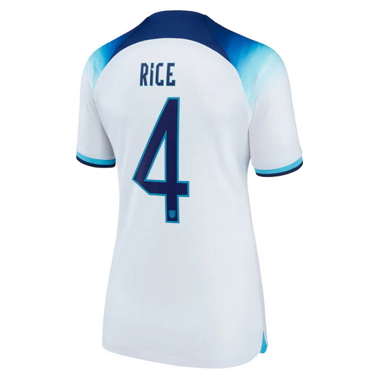 22/23 Declan Rice England Home Women's Soccer Jersey