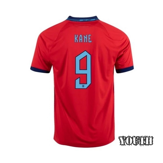 2022/23 Harry Kane England Away Youth Soccer Jersey