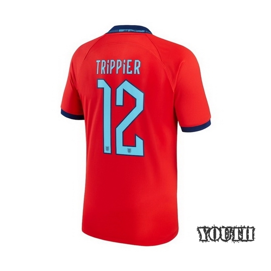 2022/23 Kieran Trippier England Away Youth Soccer Jersey