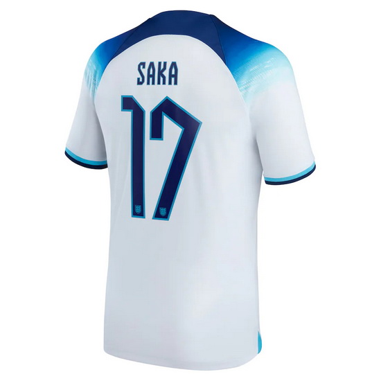 2022/23 Bukayo Saka England Home Men's Soccer Jersey