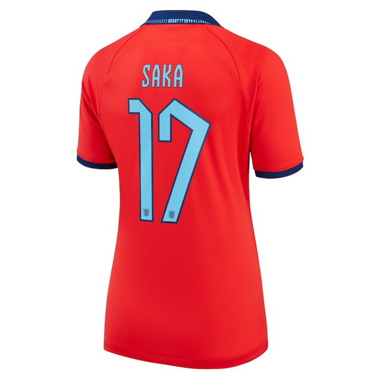 2022/2023 Bukayo Saka England Away Women's Soccer Jersey