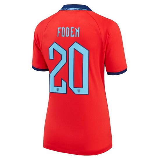 2022/2023 Phil Foden England Away Women's Soccer Jersey
