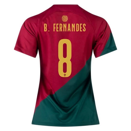 22/23 Bruno Fernandes Portugal Home Women's Soccer Jersey