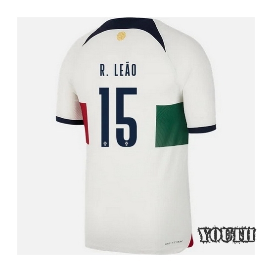 2022/23 Rafael Leao Portugal Away Youth Soccer Jersey