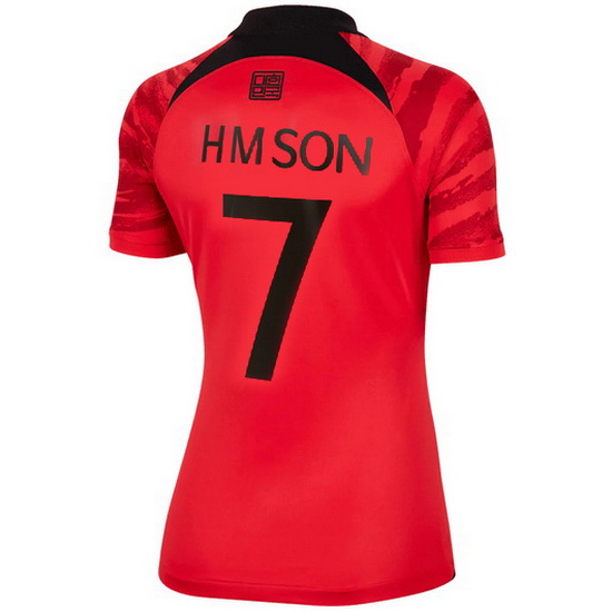 22/23 Son Heung Min South Korea Home Women's Soccer Jersey