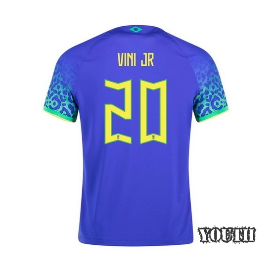 2022/23 Vini Jr Brazil Away Youth Soccer Jersey
