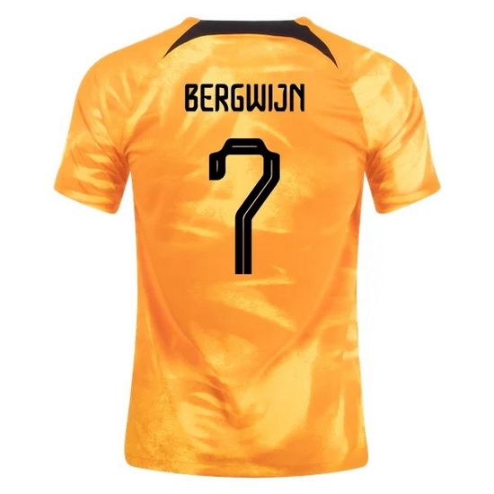 2022/23 Steven Bergwijn Netherlands Home Men's Soccer Jersey