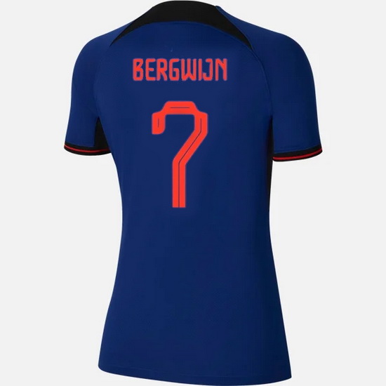 2022/2023 Steven Bergwijn Netherlands Away Women's Jersey