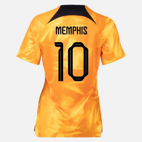 22/23 Memphis Depay Netherlands Home Women's Soccer Jersey