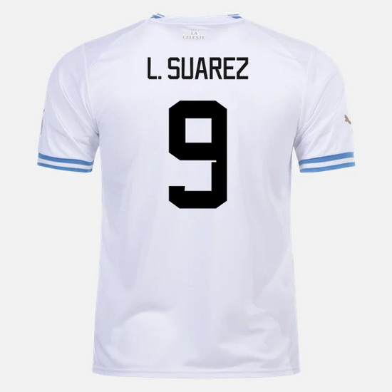 2022/2023 Luis Suarez Uruguay Away Men's Soccer Jersey