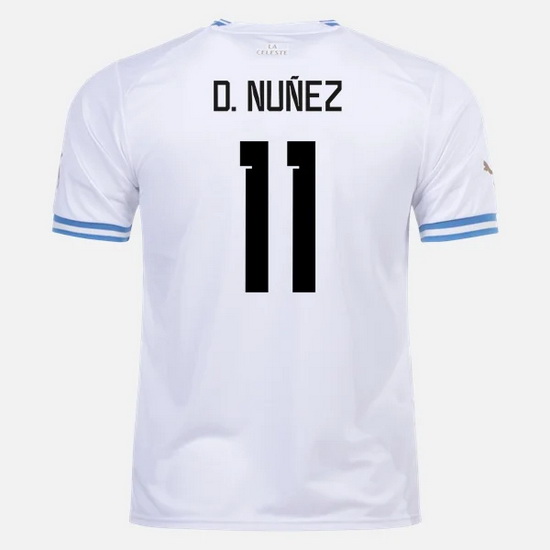 2022/2023 Darwin Nunez Uruguay Away Men's Soccer Jersey