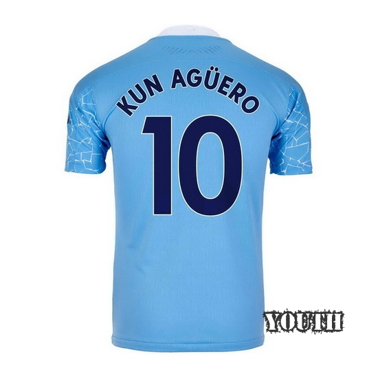 2020/2021 Sergio Aguero Home Youth Soccer Jersey