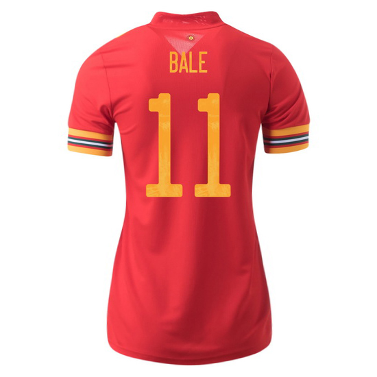 2020 Gareth Bale Wales Home Women's Soccer Jersey