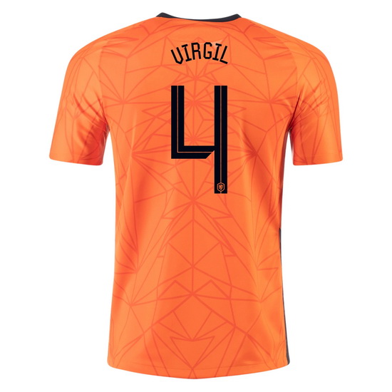 2020 Virgil Van Dijk Netherlands Home Men's Soccer Jersey