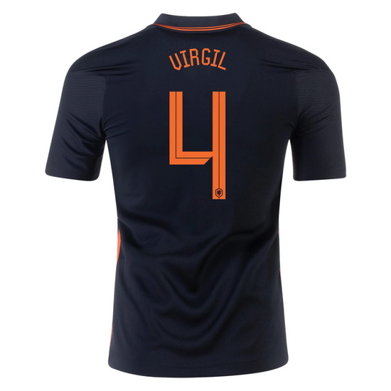2020 Virgil Van Dijk Netherlands Away Men's Soccer Jersey