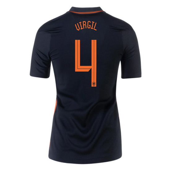 2020 Virgil Van Dijk Netherlands Away Women's Soccer Jersey