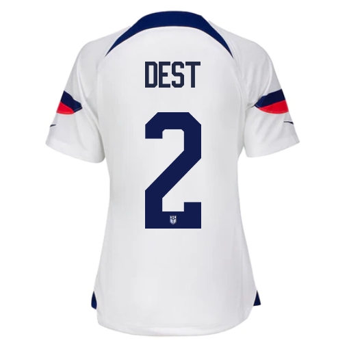2022/23 Sergino Dest USA Home Women's Soccer Jersey