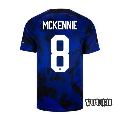 22/23 Weston McKennie USA Away Youth Soccer Jersey