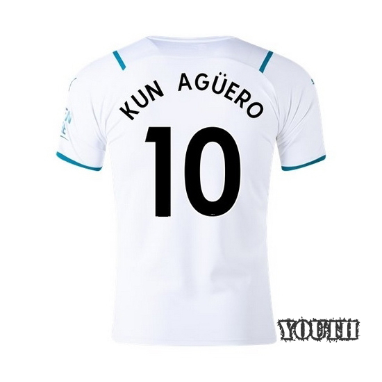 21/22 Sergio Aguero Away Youth Soccer Jersey