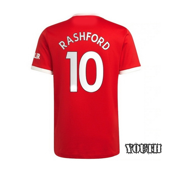 2021/22 Marcus Rashford Home Youth Jersey