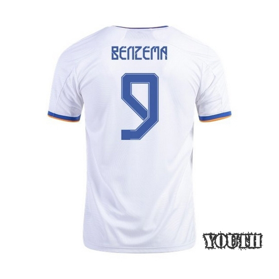 2021/22 Karim Benzema Home Youth Jersey