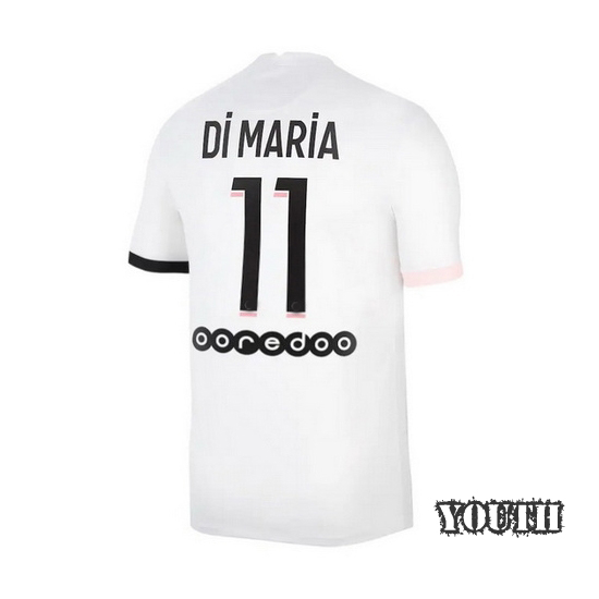 21/22 Angel Di Maria Away Youth Soccer Jersey