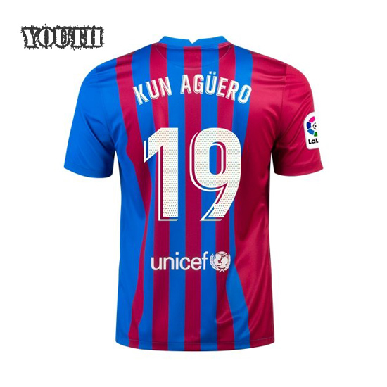 2021/2022 Sergio Aguero Home Youth Soccer Jersey