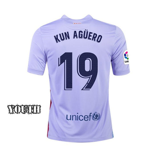 2021/22 Sergio Aguero Away Youth Soccer Jersey