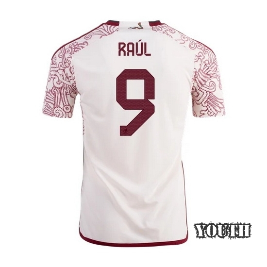 22/23 Raul Jimenez Mexico Away Youth Soccer Jersey