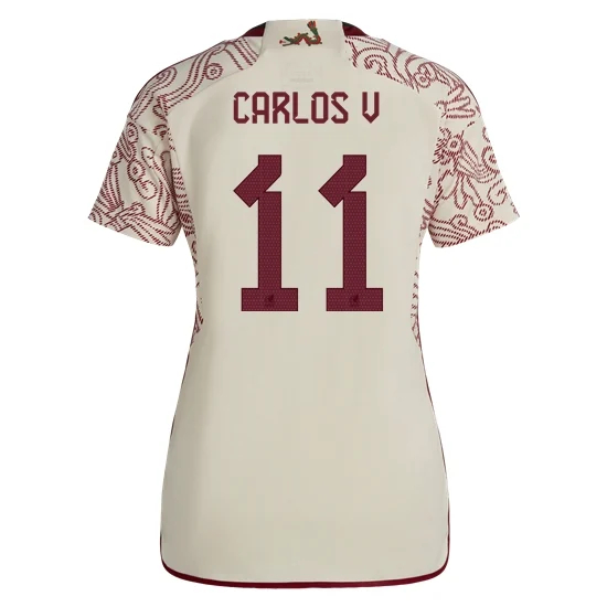 22/23 Carlos Vela Mexico Away Women's Soccer Jersey