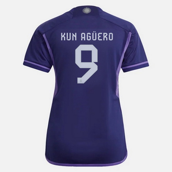 22/23 Sergio Aguero Argentina Away Women's Soccer Jersey