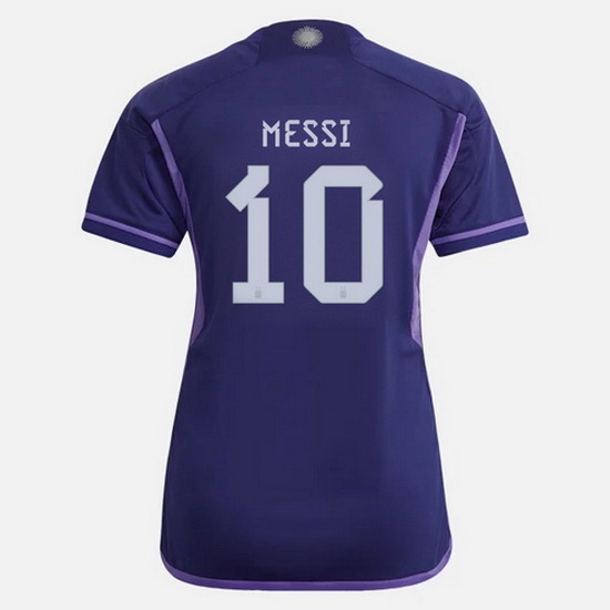 22/23 Lionel Messi Argentina Away Women's Soccer Jersey