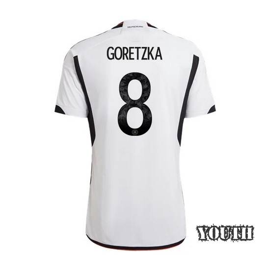 2022/23 Leon Goretzka Germany Home Youth Soccer Jersey