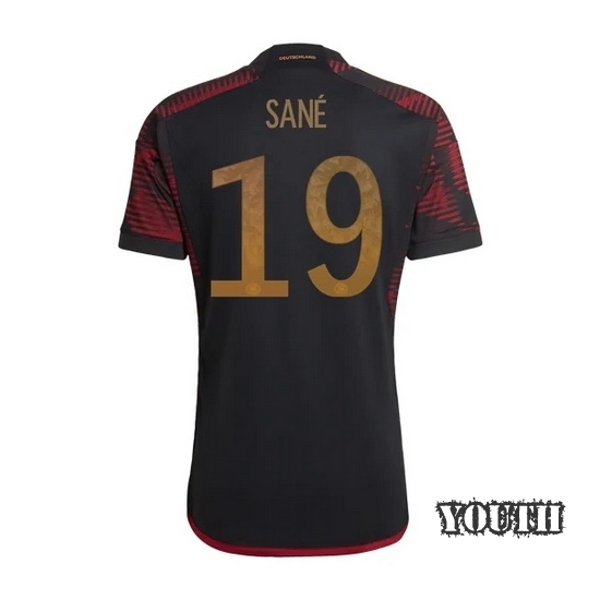 22/23 Leroy Sane Germany Away Youth Soccer Jersey