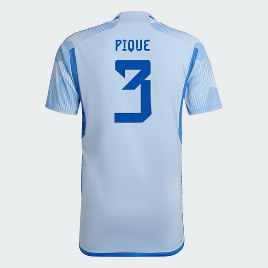 22/23 Gerard Pique Spain Away Men's Soccer Jersey